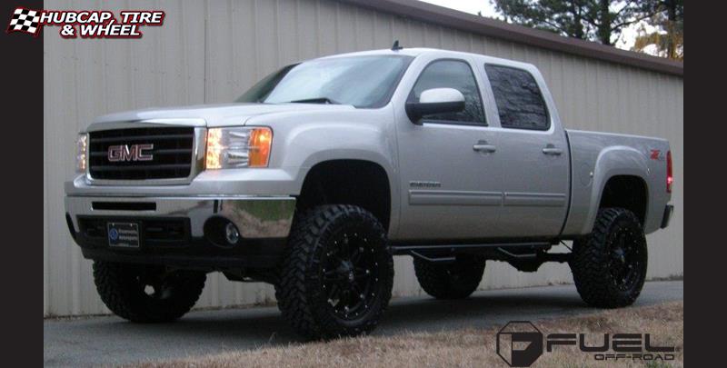 vehicle gallery/gmc sierra fuel hostage d531 0X0  Matte Black wheels and rims